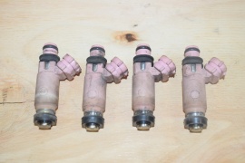 JDM SUBARU WRX STI OEM DENSO 3910 565CC TOP FEED PINK FUEL INJECTORS